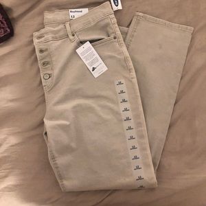 Old Navy Midrise Stone Button Up Boyfriend Jeans